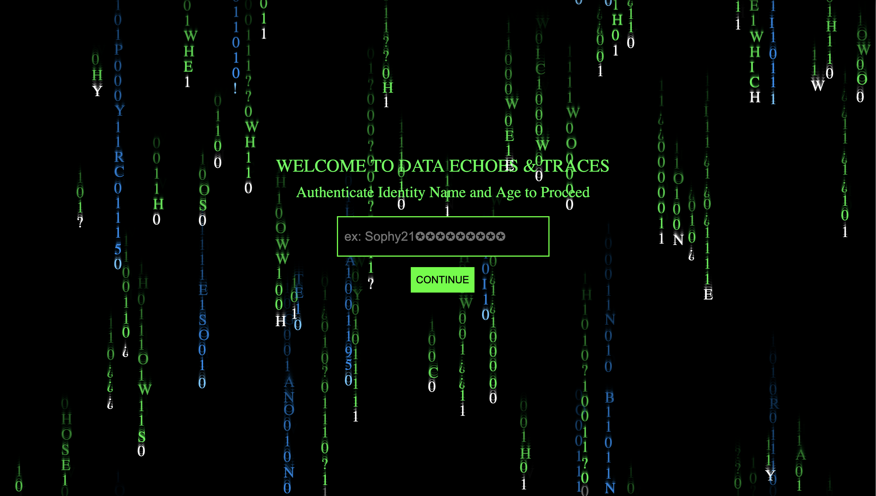 Data Echoes & Traces